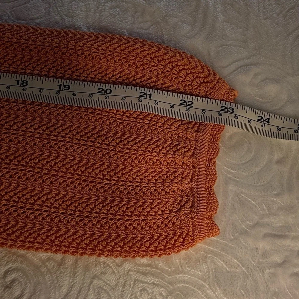 J.Crew Women’s Orange Textured Knit Sweater Size S